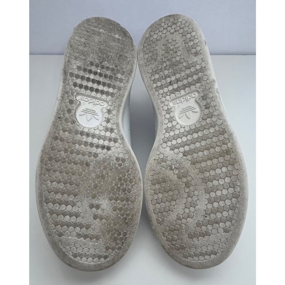 Adidas Stan Smith White & Green Classic Sneakers Size 7 1/2 Prime Green Women's - Picture 7 of 9